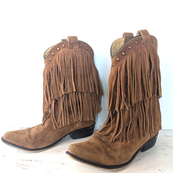 Smoky Mountain Wisteria Boots size 3.5 D Festival Rodeo Fringe Western Concert